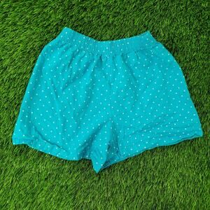 Vintage 80s Polka-Dot Boxer Shorts Womens S/M Blue